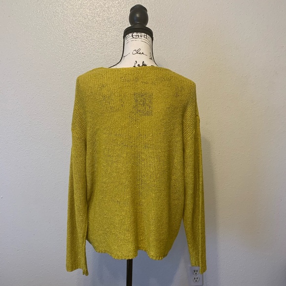 MOD REF Yellow Crochet Knit Sweater - Picture 9 of 12